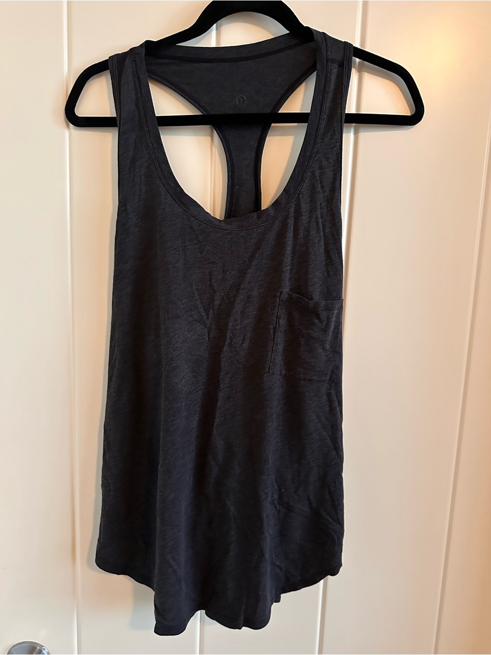 lululemon athletica Charcoal Black Racerback Tank with Pocket
